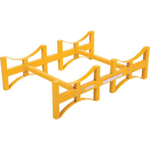 Porte-barils empilable en acier, 2 barils, Capacit&eacute; de 1600 lb, 45-1/2" la x 29-7/8" p x 12-3/4" h Seagulf Marine Industries Inc.