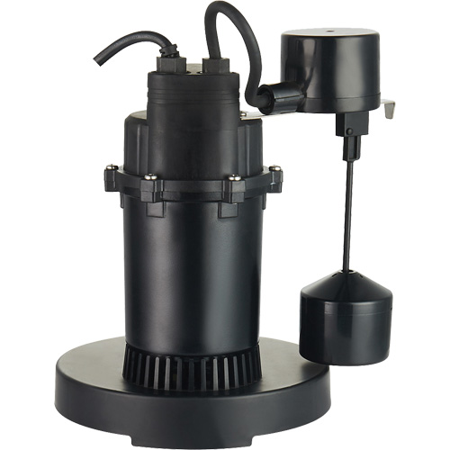 Thermoplastic Submersible Sump Pump, 2560 GPH, 115 V, 4.6 A, 1/3 HP Seagulf Marine Industries Inc.