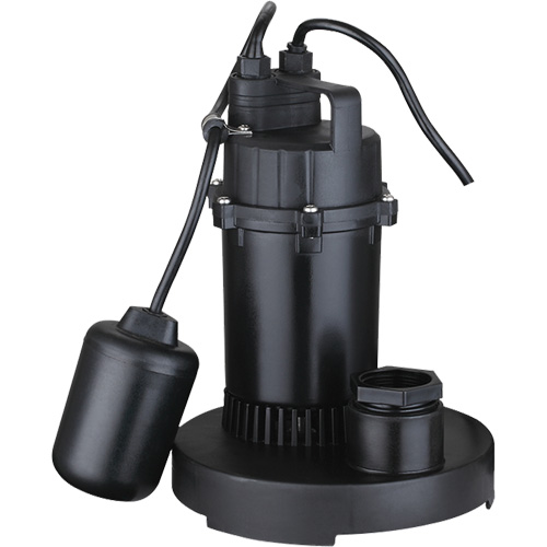 Thermoplastic Submersible Sump Pump, 2560 GPH, 115 V, 4.6 A, 1/3 HP Seagulf Marine Industries Inc.