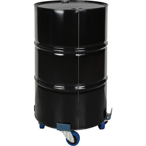Chariot pour baril, Acier, Capacit&eacute;e 1400 lb, Diam&egrave;tre 24", Roue en &eacute;lastique bleu Seagulf Marine Industries Inc.