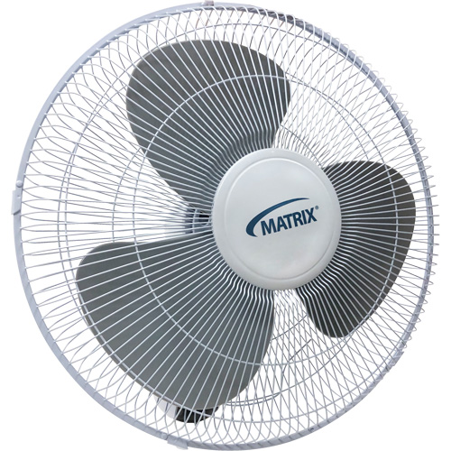 Wall Mount Oscillating Fan, Commercial, 3 Speed, 16" Diameter Seagulf Marine Industries Inc.