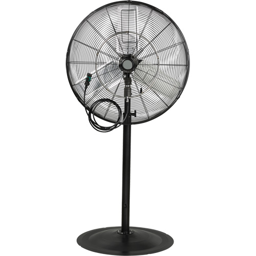 Ventilateur oscillant sur socle avec vaporisation &agrave; moteur &eacute;tanche &agrave; l'eau, Robuste, 3 Vitesses, Diam&egrave;tre de 30" Seagulf Marine Industries Inc.