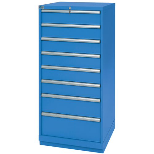 Armoires de rangement avec tiroirs, 8 tiroirs, 28-1/4" la x 28-1/2" p x 59-1/2" h, Bleu brillant Seagulf Marine Industries Inc.