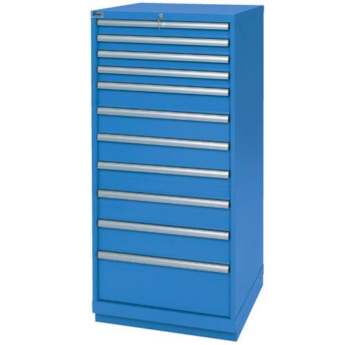 Armoires de rangement avec tiroirs, 11 tiroirs, 28-1/4" la x 28-1/2" p x 59-1/2" h, Bleu brillant Seagulf Marine Industries Inc.