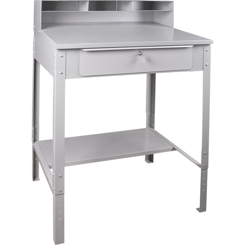 Pupitre d'atelier ouvert, 34-1/2" la x 30" p x 53" h, Gris Seagulf Marine Industries Inc.