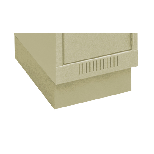 Clean Line Economy Lockers Recessed Base, 1 Banks, 4" H x 12" W x 18" D, Beige, Steel Seagulf Marine Industries Inc.
