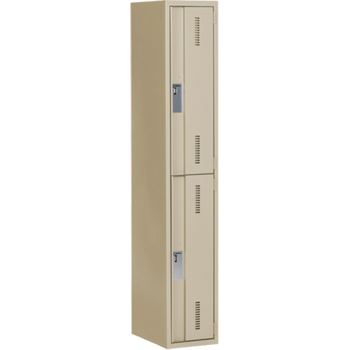 Casiers robustes Concorde, 2 niveaux, 12" x 18" x 72", Acier, Beige, Soud&eacute; (assembl&eacute;) Seagulf Marine Industries Inc.
