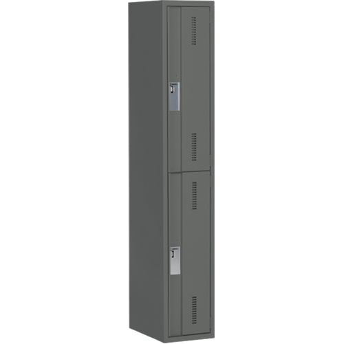 Concorde Heavy-Duty Lockers, 2 -tier, 12" x 18" x 72", Steel, Charcoal, Welded (Assembled) Seagulf Marine Industries Inc.