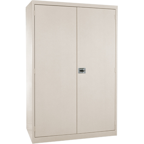 Deep Hi-Boy Storage Cabinet, Steel, 4 Shelves, 72" H x 36" W x 24" D, Beige Seagulf Marine Industries Inc.