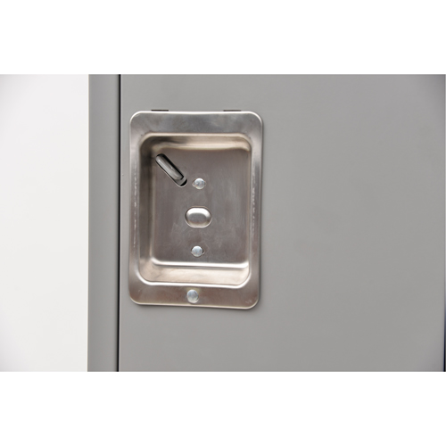Lockers, 2 -tier, 12" x 18" x 72", Steel, Grey, Rivet (Assembled) Seagulf Marine Industries Inc.