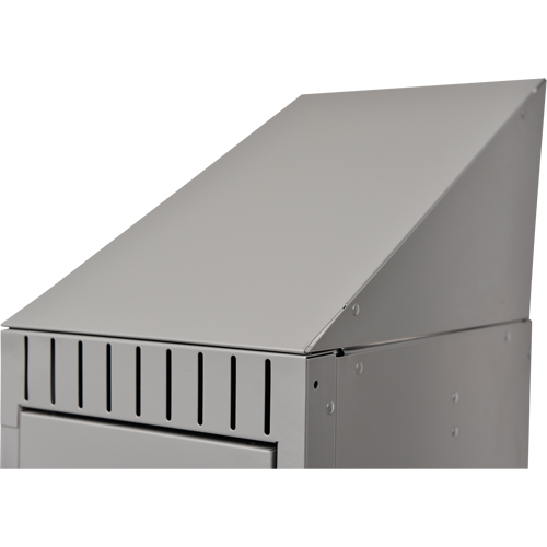 Dessus en pente, Bloc de 1, 18" p x 12" la x 10" ha, Gris, Acier Seagulf Marine Industries Inc.