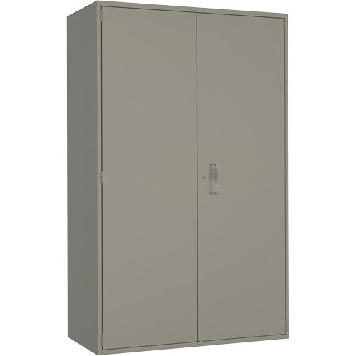 Extra Wide Hi-Boy Storage Cabinet, Steel, 4 Shelves, 72" H x 48" W x 24" D, Grey Seagulf Marine Industries Inc.