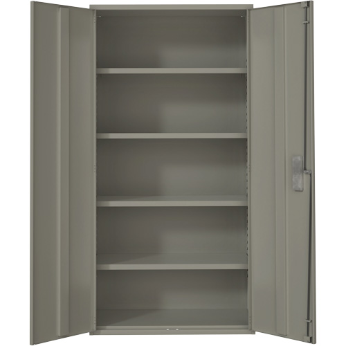 Hi-Boy Storage Cabinet, Steel, 4 Shelves, 72" H x 36" W x 18" D, Grey Seagulf Marine Industries Inc.