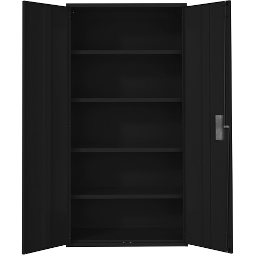 Hi-Boy Storage Cabinet, Steel, 4 Shelves, 72" H x 36" W x 18" D, Black Seagulf Marine Industries Inc.