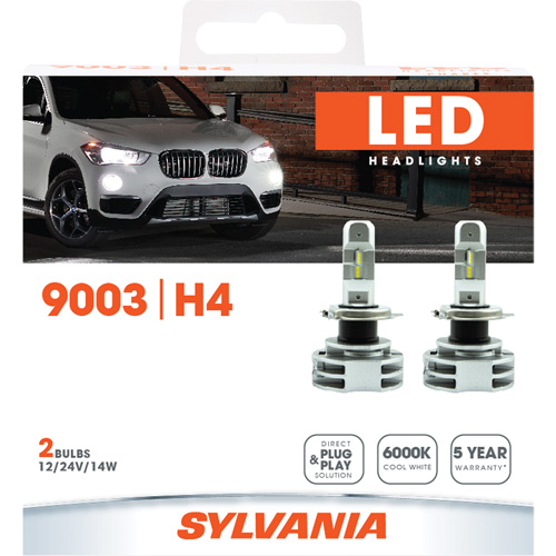 9003 Headlight Bulb, LED, 12 W/14 W/24 W, White Seagulf Marine Industries Inc.
