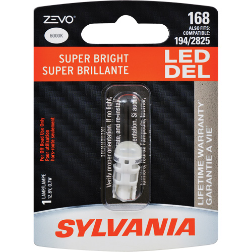 168 Zevo&reg; Mini Automotive Bulb, LED, 0.7 W, White Seagulf Marine Industries Inc.