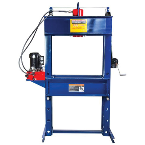 Double Acting Shop Press with Electric Pump, 100 tons Capacity Seagulf Marine Industries Inc.