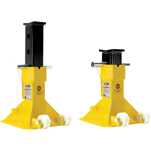 EZ-Wheel Jack Stand, Locking Pin, 22 Tons Capacity, 13-1/2" - 20" H Seagulf Marine Industries Inc.