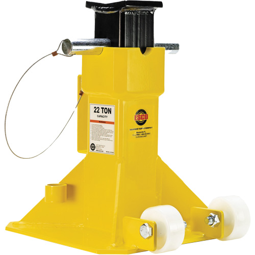 EZ-Wheel Jack Stand, Locking Pin, 22 Tons Capacity, 13-1/2" - 20" H Seagulf Marine Industries Inc.