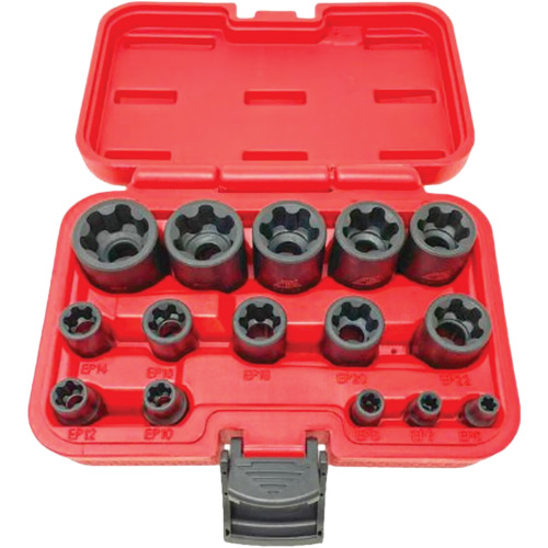 Jeu de douilles EP "Star" plus, 15 Morceaux, Prise de 1/4"/3/8"/1/2" Seagulf Marine Industries Inc.