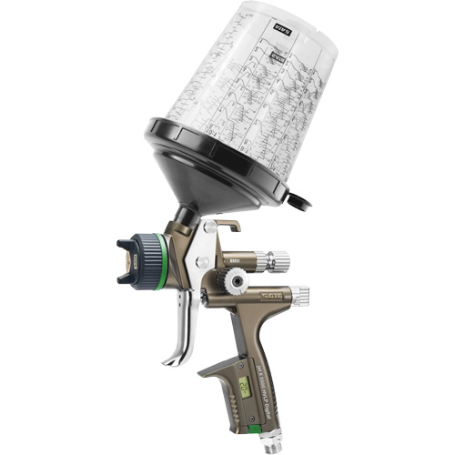 Pistolet de peinture de premi&egrave;re qualit&eacute; pour peinture automobile avec psi num&eacute;rique X5500 HVLP 1,2 I RPS D, Entr&eacute;e d'air 1/4" NPT, 15,19 pi³/min, Capacit&eacute; 0,6 L/0,9 L, 0,17 psi Seagulf Marine Industries Inc.