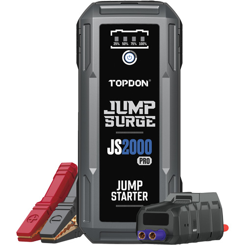 D&eacute;marreur de secours, banque d'alimentation et lampe de poche JumpSurge2000Pro &agrave; 2500 A de pointe Seagulf Marine Industries Inc.