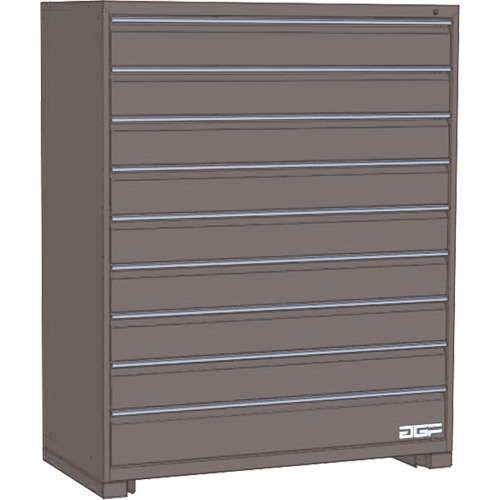 Modular Drawer Cabinet, 9 Drawers, 30" W x 24" D x 60" H, Grey Seagulf Marine Industries Inc.