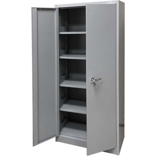 Armoire de rangement, Acier, 4 Tablettes, 66" h x 30" la x 15" P, Gris Seagulf Marine Industries Inc.