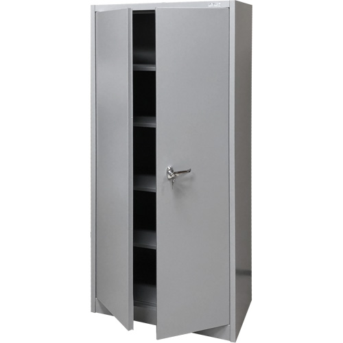 Armoire de rangement, Acier, 4 Tablettes, 66" h x 30" la x 15" P, Gris Seagulf Marine Industries Inc.