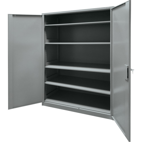 Armoire de rangement, Acier, 4 Tablettes, 78" h x 48" la x 24" P, Gris Seagulf Marine Industries Inc.