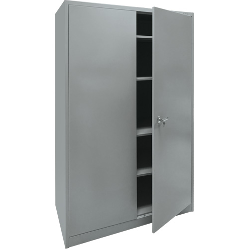 Armoire de rangement, Acier, 4 Tablettes, 78" h x 48" la x 24" P, Gris Seagulf Marine Industries Inc.