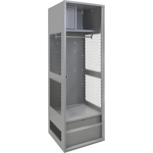 Casier pour &eacute;quipement, Acier, 24" la x 24" p x 72" h, Gris Seagulf Marine Industries Inc.