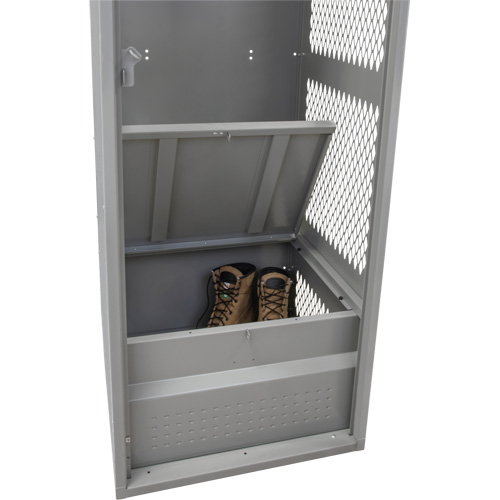 Casier pour &eacute;quipement, Acier, 24" la x 24" p x 72" h, Gris Seagulf Marine Industries Inc.