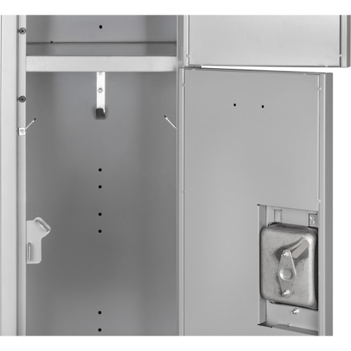 Lockers, 3 -tier, 12" x 18" x 86", Steel, Grey, Knocked Down Seagulf Marine Industries Inc.