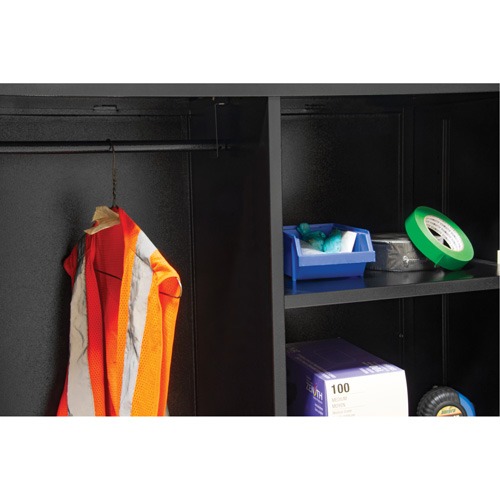Armoire de rangement combin&eacute;e, 36" la x 18" p x 72" h, Noir Seagulf Marine Industries Inc.