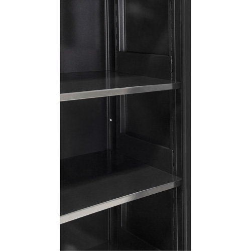 Hi-Boy Storage Cabinet, Steel, 4 Shelves, 72" H x 36" W x 18" D, Black Seagulf Marine Industries Inc.