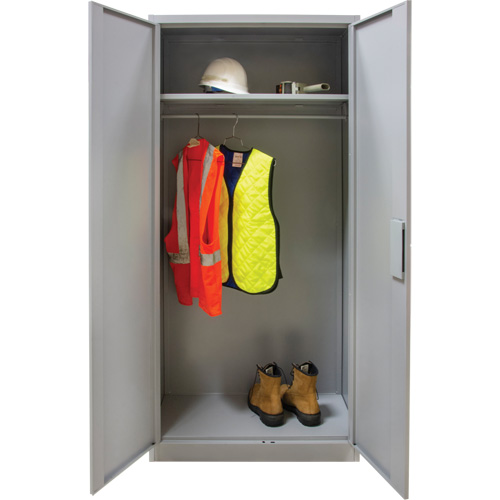 Armoire garde-robe, Acier, 36" la x 18" p x 72" h, Gris Seagulf Marine Industries Inc.