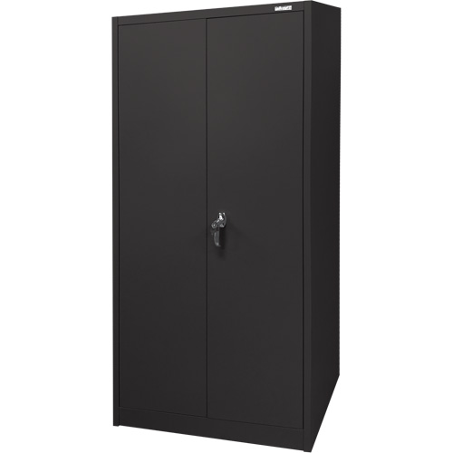 Armoire d'entreposage, Acier, 4 Tablettes, 66" h x 30" la x 15" P, Noir Seagulf Marine Industries Inc.