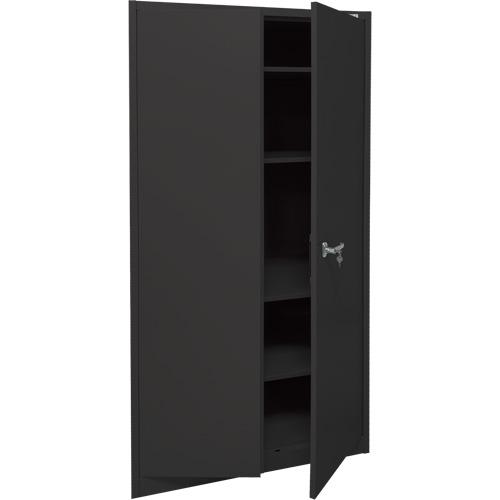 Storage Cabinet, Steel, 4 Shelves, 78" H x 36" W x 24" D, Black Seagulf Marine Industries Inc.