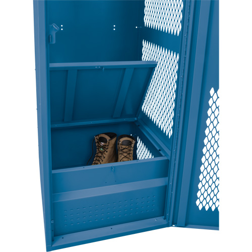 Casier pour &eacute;quipement avec porte, Acier, 24" la x 18" p x 72" h, Bleu fonc&eacute; Seagulf Marine Industries Inc.