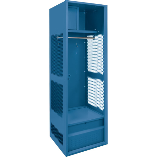 Casier pour &eacute;quipement, Acier, 24" la x 24" p x 72" h, Bleu fonc&eacute; Seagulf Marine Industries Inc.