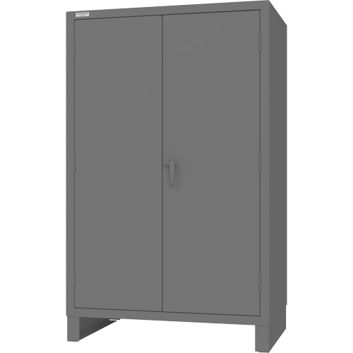 Armoire avec portes encastr&eacute;es en panneau perfor&eacute;, Acier, 4 Tablettes, 78" h x 48" la x 30" P, Gris Seagulf Marine Industries Inc.