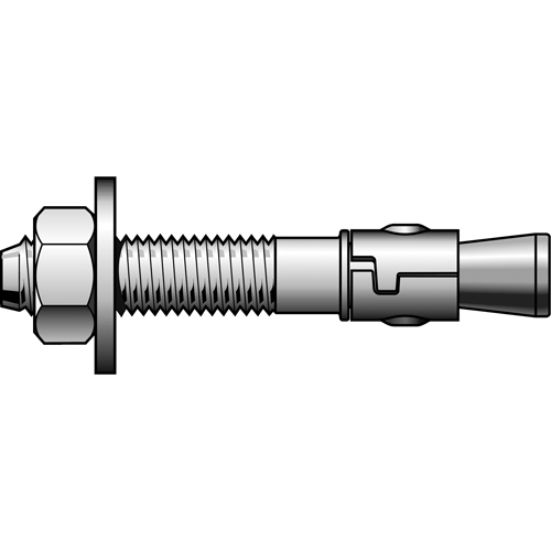 Boulon d'ancrage &agrave; gaine, Zingu&eacute;, 1/2" x 4-1/4" Seagulf Marine Industries Inc.