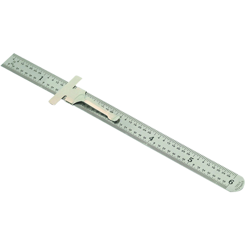 Pocket Rule, 6" L, Steel, 1/64" (1 mm) Graduations Seagulf Marine Industries Inc.