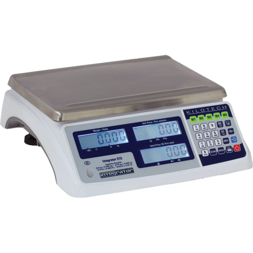 Balance &agrave; calcul de prix Integrator C30, Capacit&eacute; 60 lb / 30 kg, Graduations 0,02 lb / 0,005 kg Seagulf Marine Industries Inc.