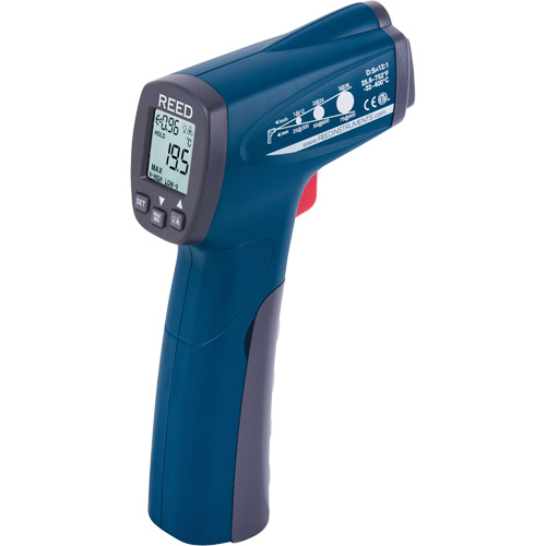 Thermom&egrave;tre &agrave; infrarouge, -25,6°- 752° F ( -32° - 400° C ), 12:1, &eacute;missivit&eacute; Ajustable Seagulf Marine Industries Inc.