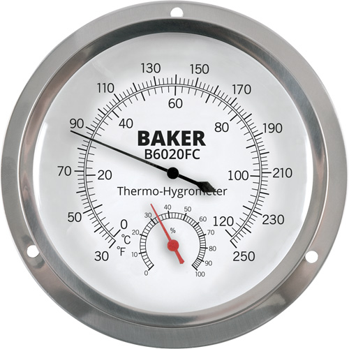 Dial Thermo-Hygrometer, 0% - 100% RH, 30 - 250°F (0 - 120°C) Seagulf Marine Industries Inc.