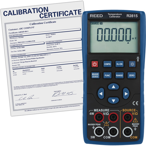 &eacute;talonneur de temp&eacute;rature avec certificat de traçabilit&eacute; Seagulf Marine Industries Inc.
