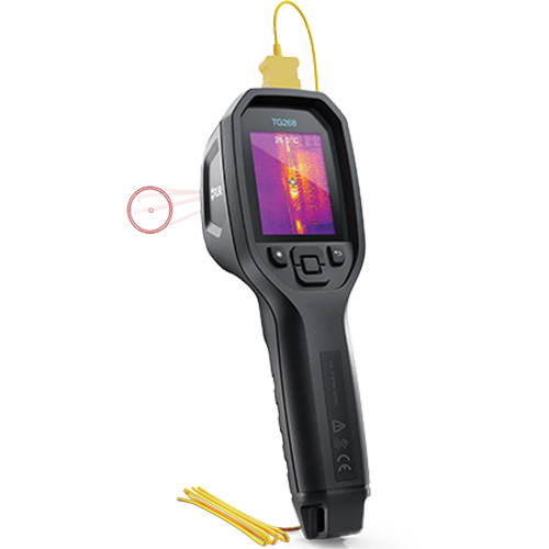 Cam&eacute;ra d'imagerie thermique IR 24:1 avec laser Bullseye et thermocouple de type K, 160 x 120 pixels, -10° - 45°C (14° - 113°F), 70 mK Seagulf Marine Industries Inc.