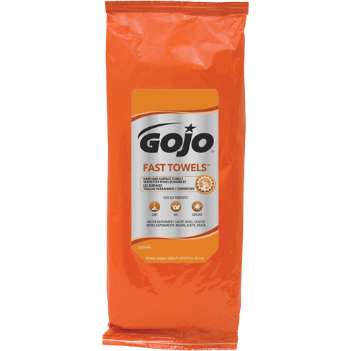 Fast Wipes&reg; Hand Cleaning Towels, 60 Wipes, 10" x 9" Seagulf Marine Industries Inc.